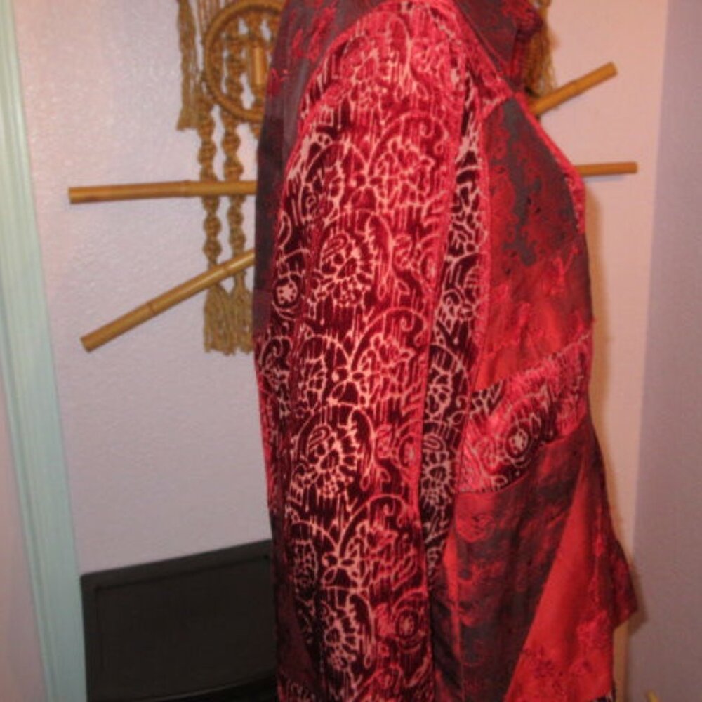 Coldwater Creek Patchwork Damask Button Up Shirt … - image 7